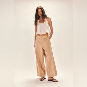 Free People free-est Demi Cotton-Linen Pants